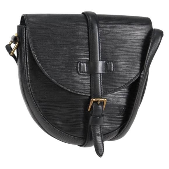 LOUIS VUITTON Epi Chantilly PM Shoulder Bag Spo Black - Picture 1 of 16
